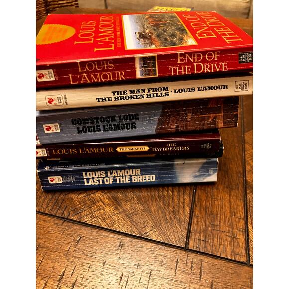 Louis L'Amour Book Lot of 6 Westerns Sacketts, Lode, Breed, Vintage Paperback - Picture 4 of 6